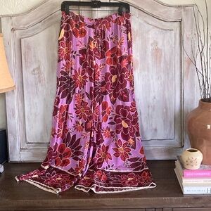 RACHEL Rachel Roy Floral Purple and Red Pants
